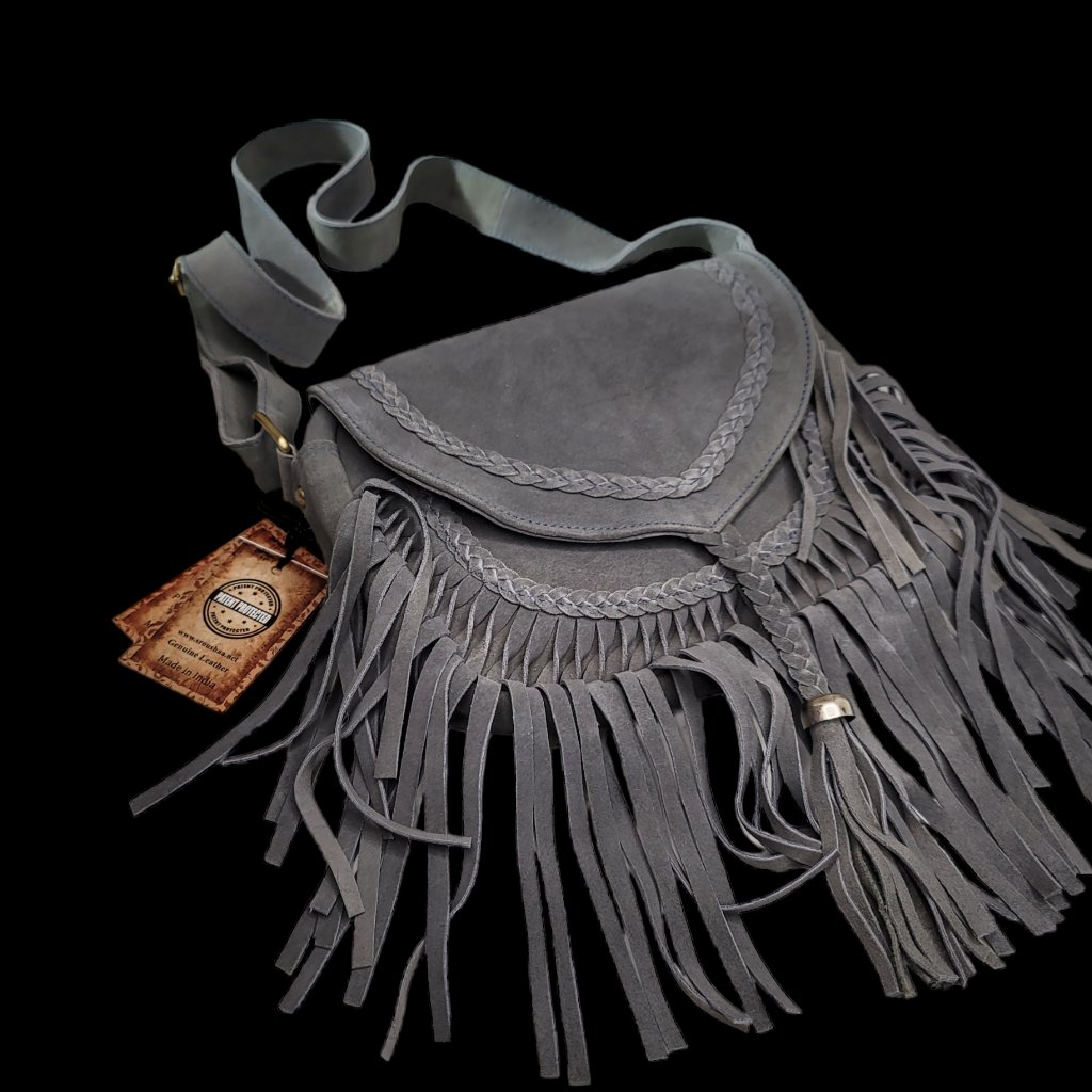2026genuine Cowhide Western Cowgirl Style Cross Body Messenger Bag.